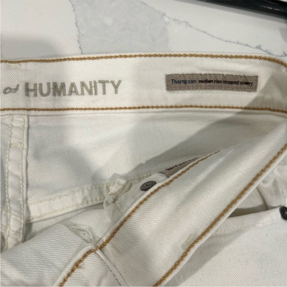 Citizens of Humanity 28 Medium Rise Crop Skinny White Jeans - Picture 9 of 15